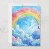 Anime Birthday Rainbow Anime-zing Uitnodiging (Achterkant)