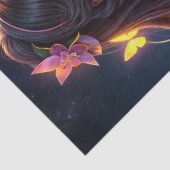 Anime Black Girl Vrienden Tissuepapier (Detail)