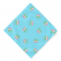 Anime Blue Pastel Dango Bandana