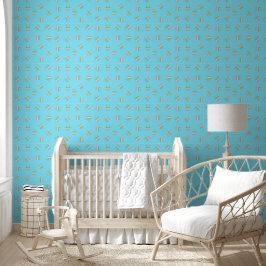 Anime Blue Pastel Dango Behang