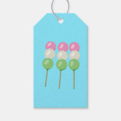 Anime Blue Pastel Dango Cadeaulabel (Voorkant)