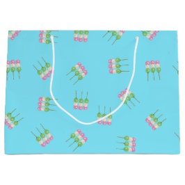 Anime Blue Pastel Dango Gift Bag Groot Cadeauzakje