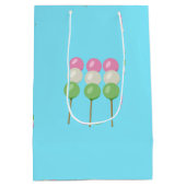 Anime Blue Pastel Dango Gift Bag Medium Cadeauzakje (Achterkant)