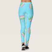 Anime Blue Pastel Dango Leggings (Dos)