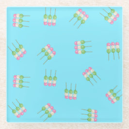 Anime Blue Pastel Dango Onderzetter Glazen Onderzetter
