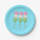 Anime Blue Pastel Dango Paper Bord (Voorkant)