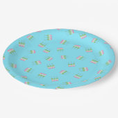 Anime Blue Pastel Dango Paper Bord (Gekanteld)