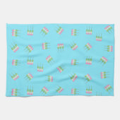 Anime Blue Pastel Dango Serviettes de cuisine (Horizontal)