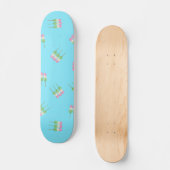 Anime Blue Pastel Dango Skateboard (Voorkant)