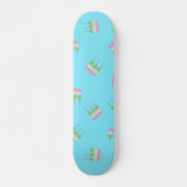 Anime Blue Pastel Dango Skateboard (Voorkant)