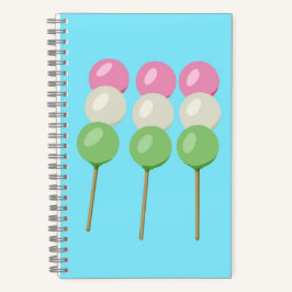 Anime Blue Pastel Dango Spiral Notitieboek