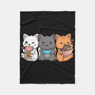 Anime Bo Thee Bubble Thee Gamen Gamer Ramen Kat  Fleece Deken