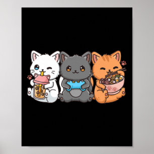Anime Bo Thee Bubble Thee Gamen Gamer Ramen Kat Poster