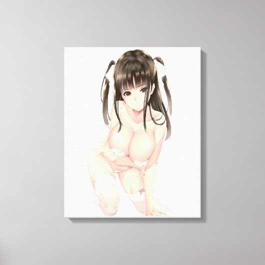 Anime Boobs "Innocent" SingleZ Canvas Prints (Voorkant)