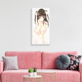 Anime Boobs "Innocent" SingleZ Canvas Prints (Insitu (Woonkamer))