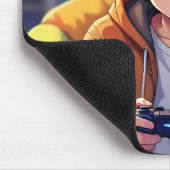 Anime Boy playing Video Game  Muismat (Hoek)