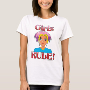 Anime Cartoon Girls Rule T-shirt