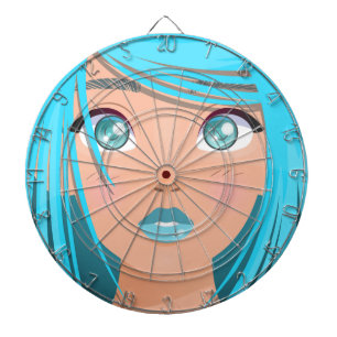 ANIME CARTOON MEISJE DARTBORD