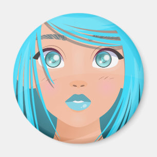 ANIME CARTOON MEISJE MAGNEET