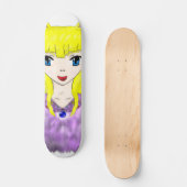 Anime Cat Girl Skateboard (Voorkant)