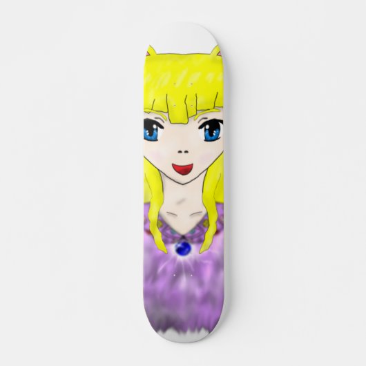 Anime Cat Girl Skateboard (Voorkant)