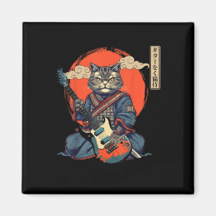 Anime Cat Japanese Samurai Tattoo Kawaii Ninja Gui Magneet