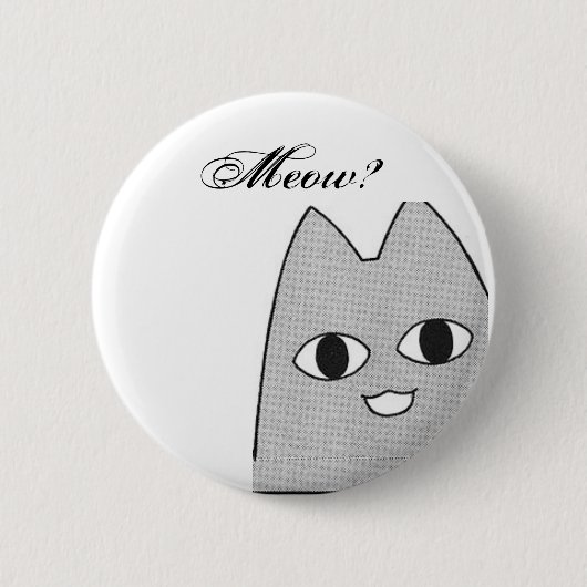 Anime cat ronde button 5,7 cm (Voorkant)
