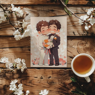 Anime Chibi Boys Gay Wedding