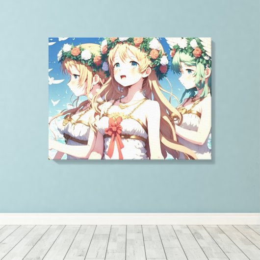 Anime Chor Canvas Afdruk (Insitu (Houten vloer))