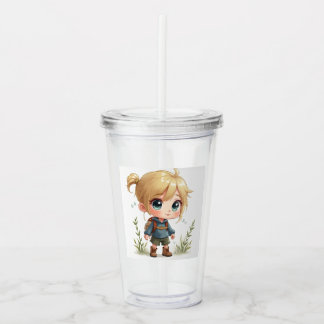 ANIME CLEAR TUMBLER ACRYL DRINKBEKER