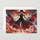 Anime Command the Flames, Omarm het aangepaste Sto Briefkaart (Voorkant / Achterkant)