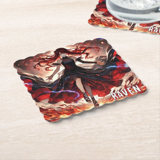 Anime Command the Flames, Omarm het aangepaste Sto Kartonnen Onderzetters (Gebogen)