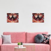 Anime Command the Flames, Omarm het aangepaste Sto Muurkunst Sets (Woonkamer)