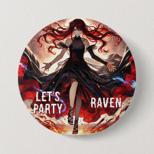 Anime Command the Flames, Omarm het aangepaste Sto Ronde Button 7,6 Cm