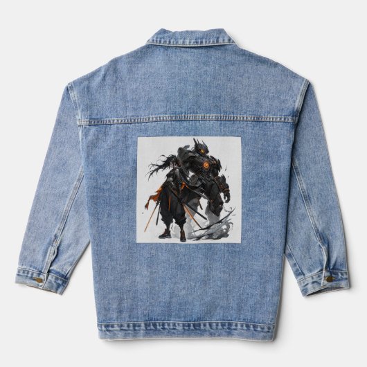 Anime cool denim jacket (Achterkant)