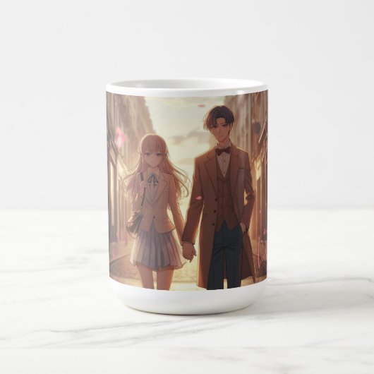  Anime Couple Valentine's Day Mug (Centre)