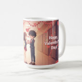 Anime Couple Valentine's Day Mug (Devant droit)
