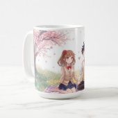 Anime Couple Valentine's Day Mug (Devant gauche)