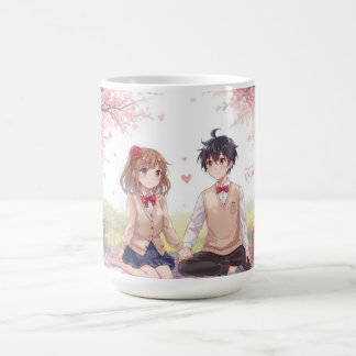 Anime Couple Valentine's Day Mug Koffiemok