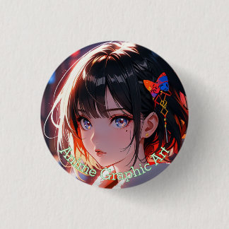 anime cute girl design ronde button 3,2 cm