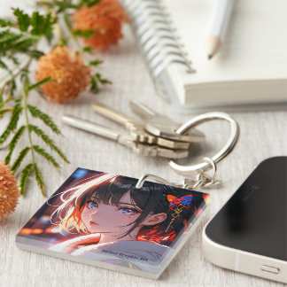 anime cute girl design sleutelhanger