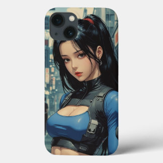 Anime Cyberpunk Meisje iPhone Case