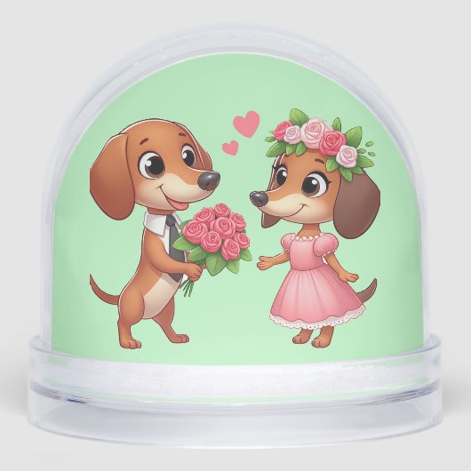 Animé Dachshund Valentine (Avant)