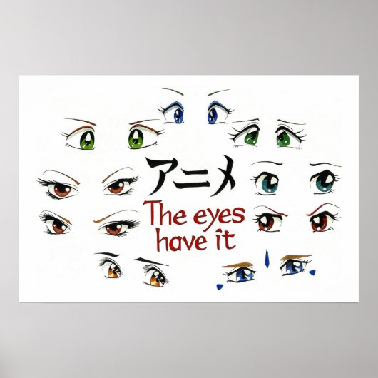 Anime: De ogen hebben het Poster (Voorkant)