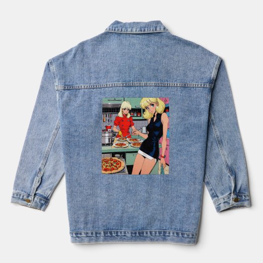 Anime Denim Jacket (Achterkant)