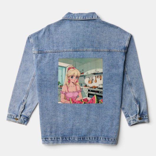 Anime Denim Jacket (Achterkant)
