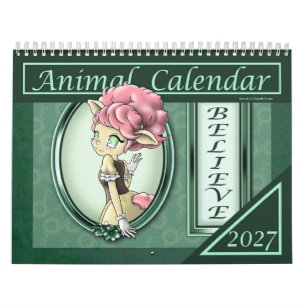 Anime Dier 2027 Affirmaties Kalender