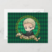 Anime Draco Malfoy Briefkaart (Voorkant / Achterkant)