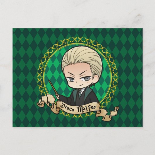 Anime Draco Malfoy Briefkaart (Voorkant)