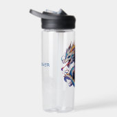 Anime Dragon Boy's Birthday gepersonaliseerd Waterfles (Rechts)